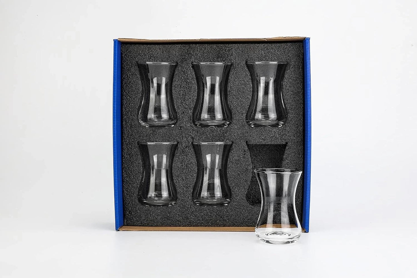 Elegant Turkish Tulip Tea Cup Set - 6 Beautiful Pieces for Authentic Enjoyment