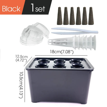 Universal Hydroponic Gardening Kit - 7" Indoor Nursery Pots for Vegetables and Plants