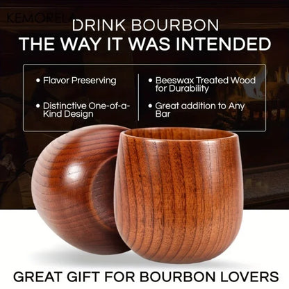 1/2PCS Wooden Big Belly Cups Handmade Jujube Wood Handle Cups Beer Tea Coffee Milk Water Cup Kitchen Bar Drinkware