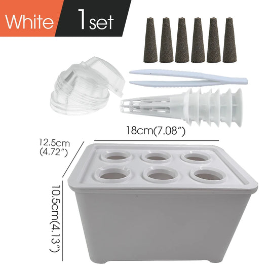 Universal Hydroponic Gardening Kit - 7" Indoor Nursery Pots for Vegetables and Plants